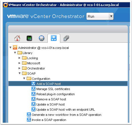 vCO SOAP Configurations and Workflow Creation