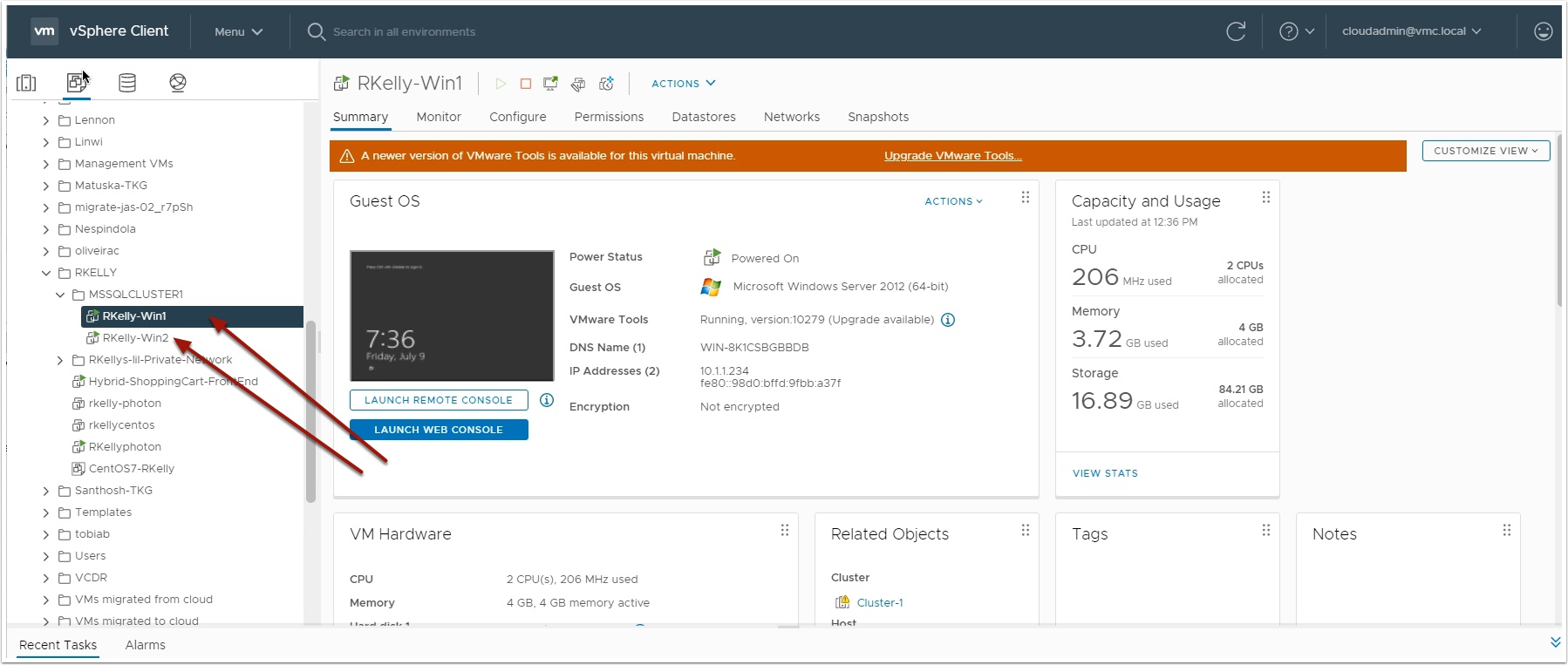 How to create MS SQL Cluster Shared Disk on VMware Cloud on AWS